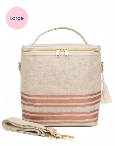 SoYoung Lunch Bag - Rose Gold Stripe (Large)
