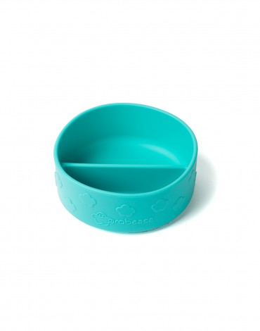 Teal Silicone Suction Bowl